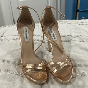 Steve Madden rose gold heels in size 8.5